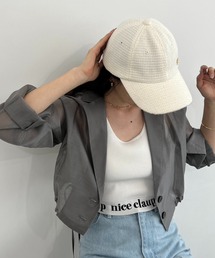 one after another NICE CLAUP | サイドリボンシアージャケット(テーラードジャケット)