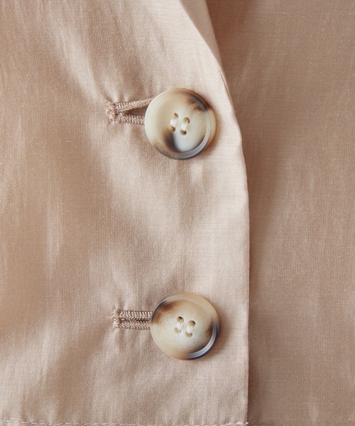 one after another NICE CLAUP（ワンアフターアナザーナイスクラップ）の「サイドリボンシアージャケット（テーラードジャケット・レディース・ベージュ/グレー/アイボリー・FREE）」の19枚目の写真