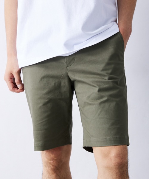 417 EDIFICE（フォーワンセブンエディフィス）の「【ZOZO限定】 スリムストレッチチノショーツ（チノパンツ・メンズ・ブラック/カーキ/ベージュ/ネイビー・S/M/L/XL/XXL）」の3枚目の写真
