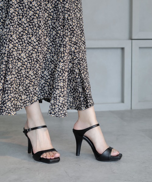 ミュール　ヒール9㎝　底幅8㎝　ソール全体22㎝ ミュールヒール9㎝底幅8㎝ソール全体22㎝