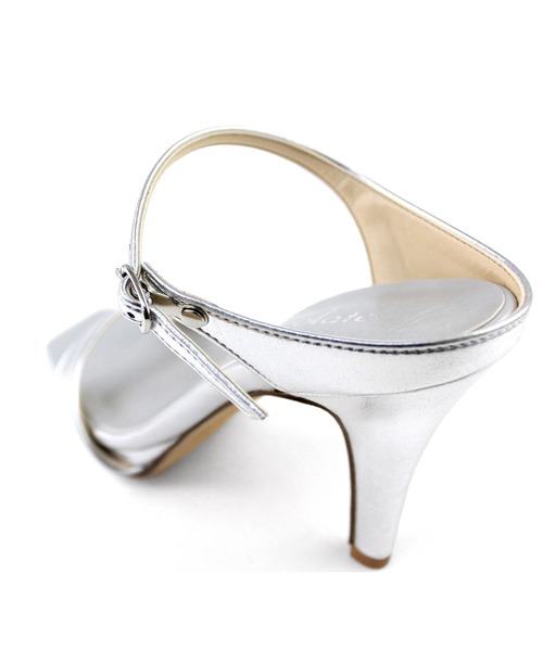 chocolates（チョコラテス）の「スクエアトゥ ハイヒールミュール【日本製】（サンダル・レディース・シルバー/ブラック/ホワイト・S/M/L/LL）」の8枚目の写真