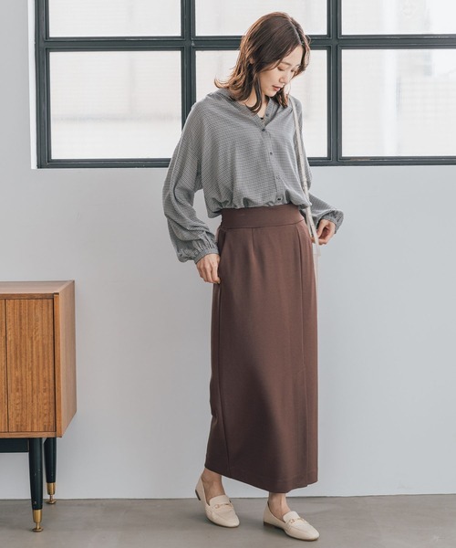 GLOBAL WORK（グローバルワーク）の「さらさらリラックスプリントブラウス/906639（シャツ/ブラウス・レディース・ホワイト系その他/ストライプ/ドット/チェック/ホワイト系その他2/ホワイト系その他3・SMALL/MEDIUM/LARGE）」の13枚目の写真