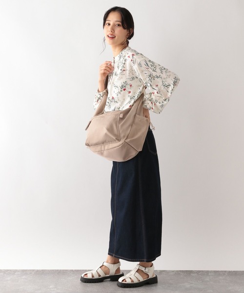 GLOBAL WORK（グローバルワーク）の「さらさらリラックスプリントブラウス/906639（シャツ/ブラウス・レディース・ホワイト系その他/ストライプ/ドット/チェック/ホワイト系その他2/ホワイト系その他3・SMALL/MEDIUM/LARGE）」の8枚目の写真