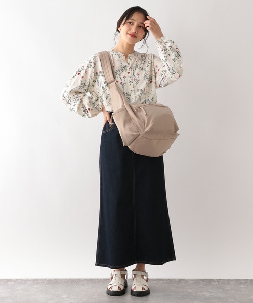 GLOBAL WORK（グローバルワーク）の「さらさらリラックスプリントブラウス/906639（シャツ/ブラウス・レディース・ホワイト系その他/ストライプ/ドット/チェック/ホワイト系その他2/ホワイト系その他3・SMALL/MEDIUM/LARGE）」の21枚目の写真