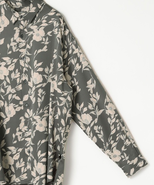 LOWRYS FARM(ローリーズファーム)の「サテンSTフラワーシャツ 971679(シャツ/ブラウス・メンズ・グレー/グリーン・MEDIUM/LARGE)」の5枚目の写真