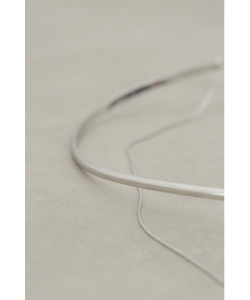 AZUL by moussy（アズールバイマウジー）の「チェーンコンビメタルネックカフ（ネックレス・レディース・シルバー/ゴールド系その他・FREE）」の5枚目の写真
