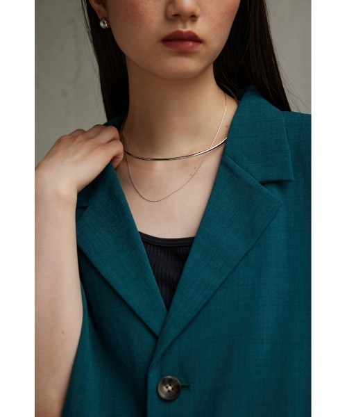 AZUL by moussy（アズールバイマウジー）の「チェーンコンビメタルネックカフ（ネックレス・レディース・シルバー/ゴールド系その他・FREE）」の8枚目の写真