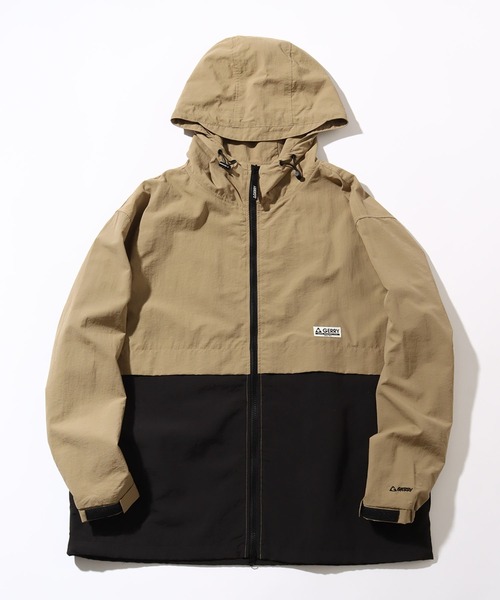 GERRY（ジェリー）の「【GERRY/ジェリー】 ピス付き 切替 フーデッドナイロンジャケット（ナイロンジャケット・メンズ・ブラック/カーキ/ベージュ・LL/L/M）」の21枚目の写真