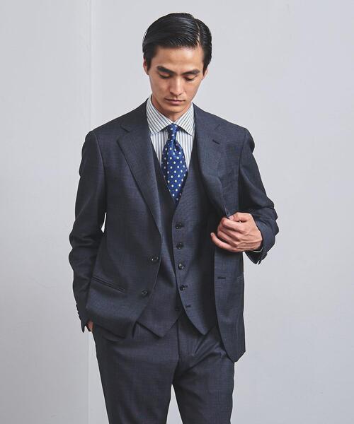 ピンチェック 5ボタン ベスト