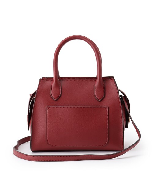 SHOO・LA・RUE（シューラルー）の「◆【2WAY】かがりポイントミニトート（ハンドバッグ・レディース・ベージュ系4/ブラック/ワインレッド・00）」の7枚目の写真