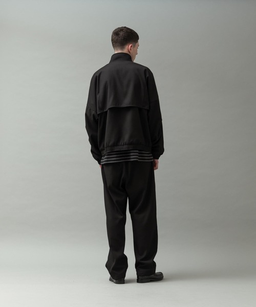 SLICK(スリック)の「T/Rギャバジンドロップショルダートラックジャケット(ブルゾン・メンズ・ブラウン/ブラック・3/2/1)」の9枚目の写真