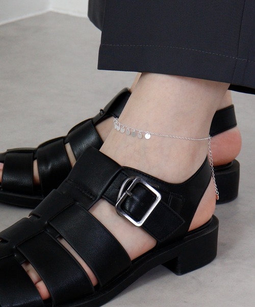 FUNALIVE（ファンアライブ）の「シルバー925　デザインチェーンアンクレット（アンクレット・メンズ・Z/F/D/M/K/V/T/G/X/N/H/C/J/P/Q/Y/L/O/A/R/B/S/E/I/U/W・F）」の3枚目の写真