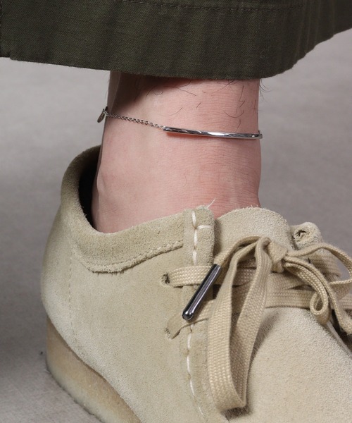 FUNALIVE（ファンアライブ）の「シルバー925　デザインチェーンアンクレット（アンクレット・メンズ・Z/F/D/M/K/V/T/G/X/N/H/C/J/P/Q/Y/L/O/A/R/B/S/E/I/U/W・F）」の5枚目の写真