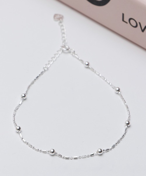FUNALIVE（ファンアライブ）の「シルバー925　デザインチェーンアンクレット（アンクレット・メンズ・Z/F/D/M/K/V/T/G/X/N/H/C/J/P/Q/Y/L/O/A/R/B/S/E/I/U/W・F）」の8枚目の写真