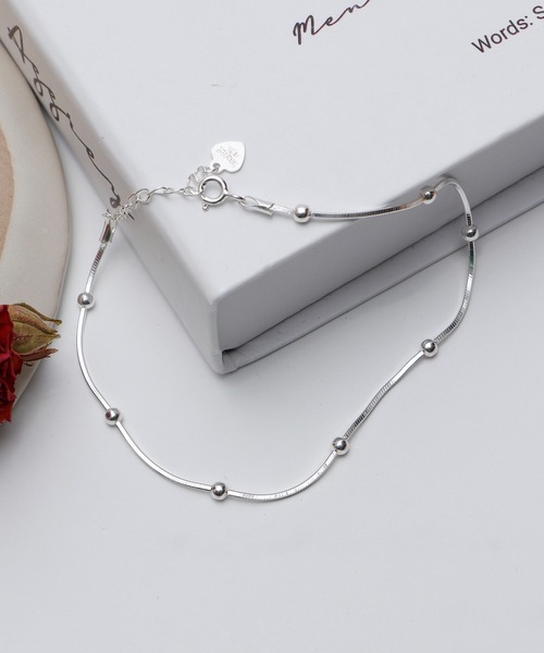 FUNALIVE（ファンアライブ）の「シルバー925　デザインチェーンアンクレット（アンクレット・メンズ・Z/F/D/M/K/V/T/G/X/N/H/C/J/P/Q/Y/L/O/A/R/B/S/E/I/U/W・F）」の12枚目の写真