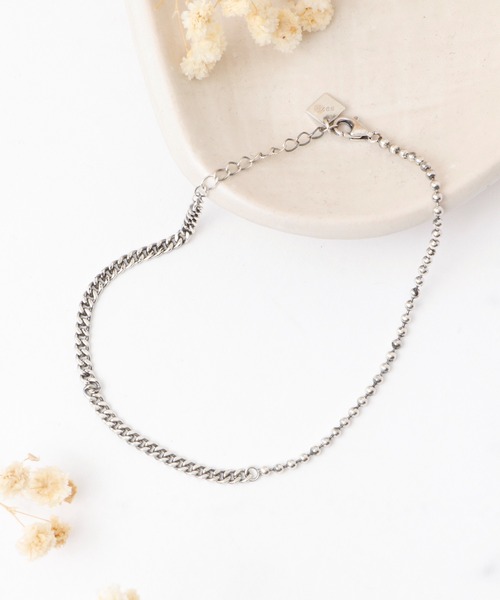 FUNALIVE（ファンアライブ）の「シルバー925　デザインチェーンアンクレット（アンクレット・メンズ・Z/F/D/M/K/V/T/G/X/N/H/C/J/P/Q/Y/L/O/A/R/B/S/E/I/U/W・F）」の15枚目の写真