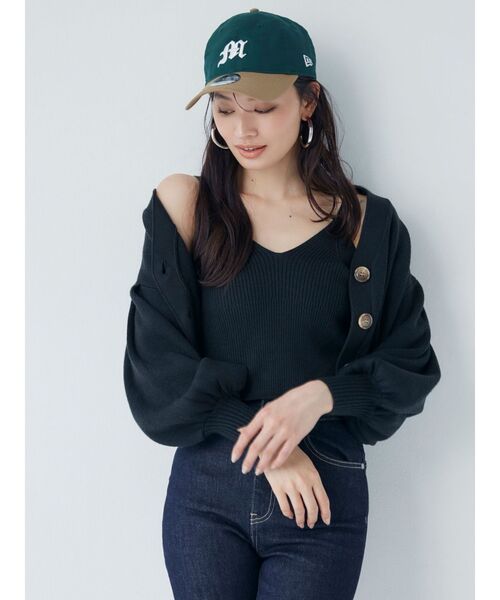 NEW ERA（ニューエラ）の「MURUA×NEW ERA BICOLOR LOGO CAP（キャップ・レディース・ライトグレー/グリーン・FREE）」の6枚目の写真