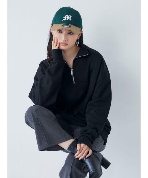 NEW ERA（ニューエラ）の「MURUA×NEW ERA BICOLOR LOGO CAP（キャップ・レディース・ライトグレー/グリーン・FREE）」の7枚目の写真