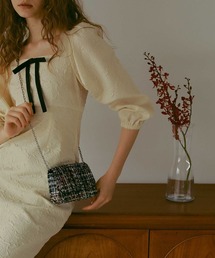 EFOLE | 【EFOLE】ツイード チェーン ミニ ショルダー バッグ オケージョン/結婚式(ショルダーバッグ)