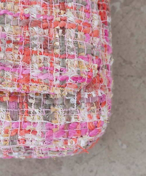 EFOLE（エフォル）の「ツイード チェーン ミニ ショルダー バッグ オケージョン/結婚式（ショルダーバッグ・レディース・ピンク/ブラック・FREE）」の9枚目の写真