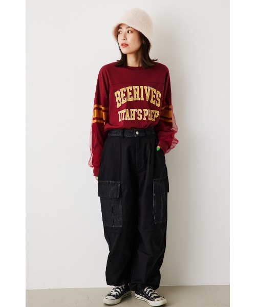 RODEO CROWNS WIDE BOWL（ロデオクラウンズワイドボウル）の「リミックスカーゴパンツ（カーゴパンツ・レディース・カーキ/ブラック・SMALL/MEDIUM）」の11枚目の写真