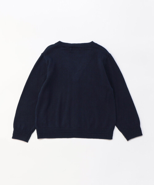 COMME CA ISM(コムサイズム)の「ベーシック ニット カーディガン(100-130cm)(カーディガン/ボレロ・キッズ・ネイビー/ブラック/グレー・100cm/130cm/120cm/110cm)」の7枚目の写真