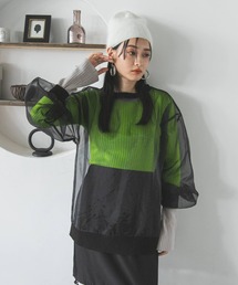 bohmal | チュールオーバーサイズプルオーバートップス(Tシャツ/カットソー)