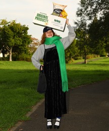 forksy. | 【forksy.】ワッシャーベロアバックオープンキャミワンピース(ワンピース)