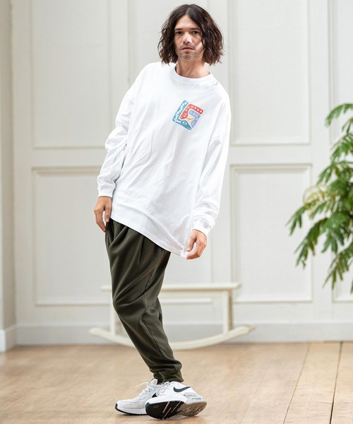 CAMBIO(カンビオ)の「mlt4476- ビッグシルエットロンT(Three Snakes)(Tシャツ/カットソー・メンズ・パープル/グリーン/ホワイト・XL/S/M/L)」の6枚目の写真