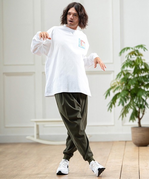 CAMBIO(カンビオ)の「mlt4476- ビッグシルエットロンT(Three Snakes)(Tシャツ/カットソー・メンズ・パープル/グリーン/ホワイト・XL/S/M/L)」の7枚目の写真