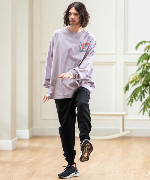 CAMBIO(カンビオ)の「mlt4476- ビッグシルエットロンT(Three Snakes)(Tシャツ/カットソー・メンズ・パープル/グリーン/ホワイト・XL/S/M/L)」の11枚目の写真