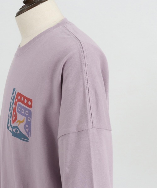 CAMBIO(カンビオ)の「mlt4476- ビッグシルエットロンT(Three Snakes)(Tシャツ/カットソー・メンズ・パープル/グリーン/ホワイト・XL/S/M/L)」の22枚目の写真