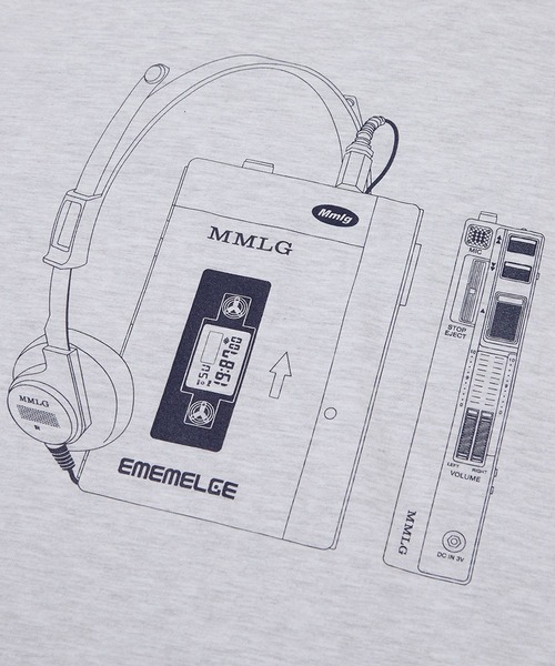 87mm(87mm)の「【UNISEX】Mmlg/WALKMAN ロングスリーブ 2977135(Tシャツ/カットソー・レディース・ライトグレー/ブラック・SMALL/MEDIUM/LARGE)」の5枚目の写真