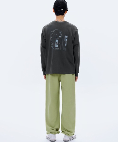 87mm(87mm)の「【UNISEX】Mmlg/WALKMAN ロングスリーブ 2977135(Tシャツ/カットソー・レディース・ライトグレー/ブラック・SMALL/MEDIUM/LARGE)」の3枚目の写真