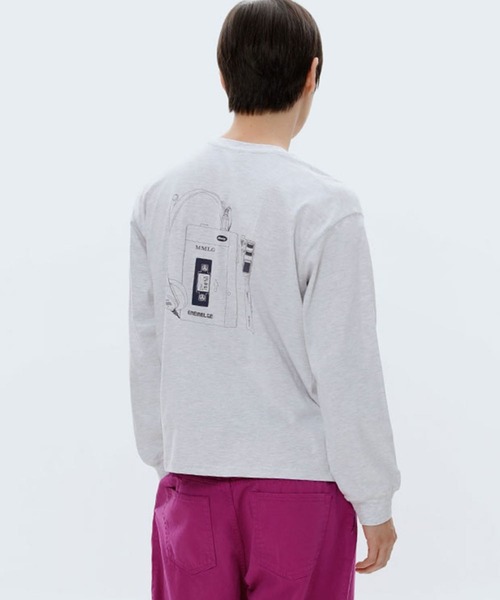 87mm(87mm)の「【UNISEX】Mmlg/WALKMAN ロングスリーブ 2977135(Tシャツ/カットソー・レディース・ライトグレー/ブラック・SMALL/MEDIUM/LARGE)」の18枚目の写真