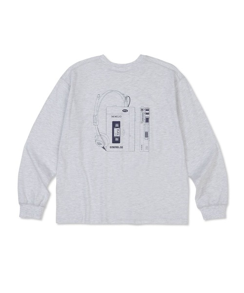 87mm(87mm)の「【UNISEX】Mmlg/WALKMAN ロングスリーブ 2977135(Tシャツ/カットソー・レディース・ライトグレー/ブラック・SMALL/MEDIUM/LARGE)」の8枚目の写真
