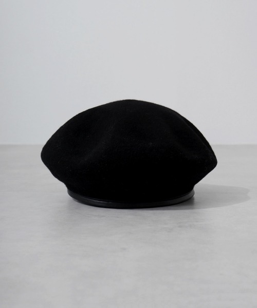 Sense of Grace(センスオブグレース)の「パイピング ウールベレー帽(ハンチング/ベレー帽・メンズ・アッシュ/ブラック/アイボリー/ダークベージュ・FREE)」の5枚目の写真