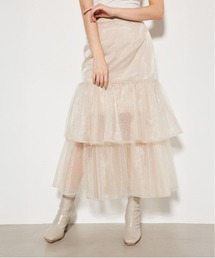 ティアードチュールマーメイドスカート