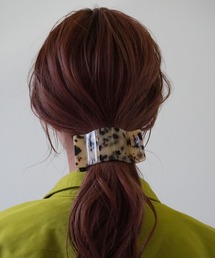 Jelly moo(ジェリームー)の【 Jelly moo / ジェリームー 】 スクエア ボリューム ワイド ヘア クリップ(バレッタ/ヘアクリップ)