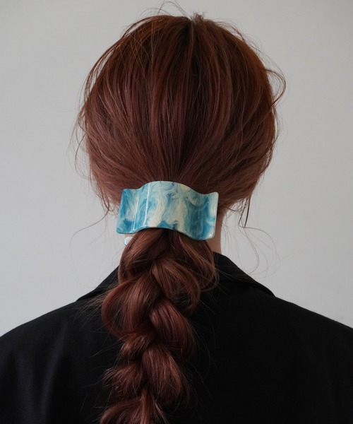 Jelly moo(ジェリームー)の「【 Jelly moo / ジェリームー 】 スクエア ボリューム ワイド ヘア クリップ(バレッタ/ヘアクリップ・レディース・B/G/I/A/H/J/C/D/E/F/K/L/M/N/O/P/Q/T/S/U/V/R・FREE)」の8枚目の写真
