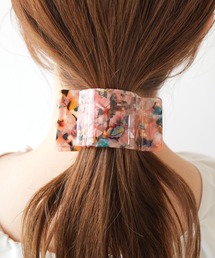 Jelly moo（ジェリームー）の「【 Jelly moo / ジェリームー 】 スクエア ボリューム ワイド ヘア クリップ（バレッタ/ヘアクリップ）」