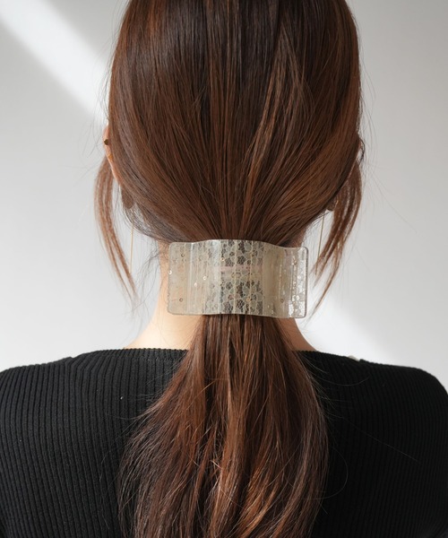 Jelly moo(ジェリームー)の「【 Jelly moo / ジェリームー 】 スクエア ボリューム ワイド ヘア クリップ(バレッタ/ヘアクリップ・レディース・B/G/I/A/H/J/C/D/E/F/K/L/M/N/O/P/Q/T/S/U/V/R・FREE)」の21枚目の写真
