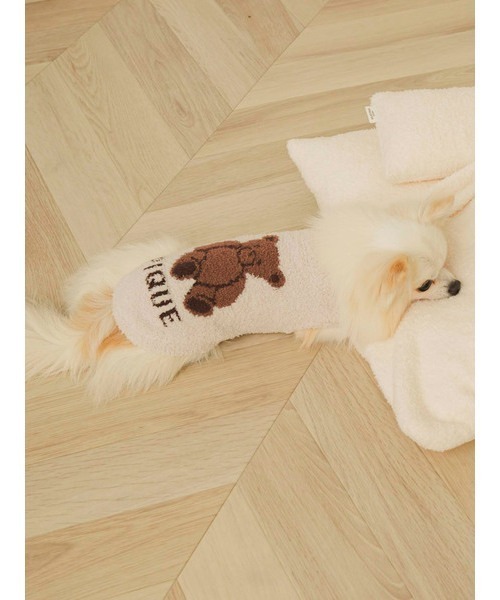gelato pique（ジェラートピケ）の「【CAT&DOG】【販路限定商品】ベビモコベアジャガードプルオーバー（ペットウェア・レディース・クリーム/ブラウン・LARGE/MEDIUM/SMALL）」の19枚目の写真