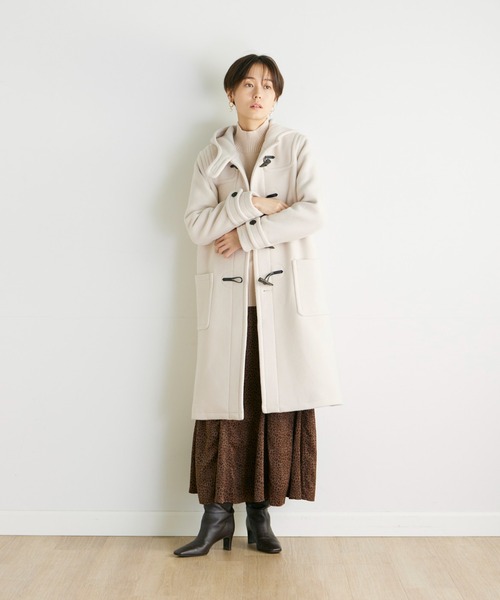 INED CLARO(イネドクラロ)の「ダブルパイルモッサダッフルコート(ダッフルコート・レディース・グレー/アイボリー/カーキ・9号/11号)」の18枚目の写真