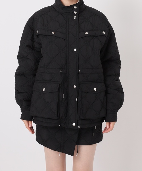 Charles Chaton(シャルルシャトン)の「flower quilting jacket(その他アウター・レディース・サックスブルー/ブラック・FREE)」の5枚目の写真