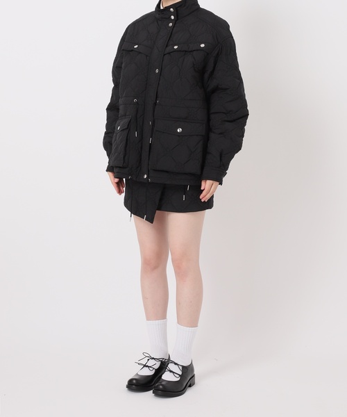 Charles Chaton(シャルルシャトン)の「flower quilting jacket(その他アウター・レディース・サックスブルー/ブラック・FREE)」の6枚目の写真