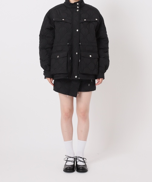 Charles Chaton(シャルルシャトン)の「flower quilting jacket(その他アウター・レディース・サックスブルー/ブラック・FREE)」の8枚目の写真