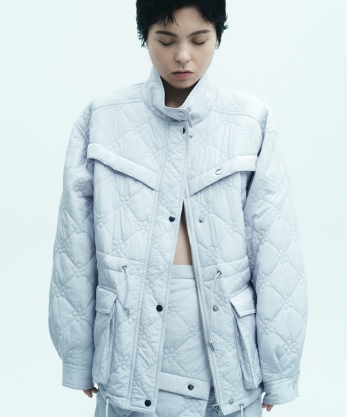 Charles Chaton(シャルルシャトン)の「flower quilting jacket(その他アウター・レディース・サックスブルー/ブラック・FREE)」の9枚目の写真