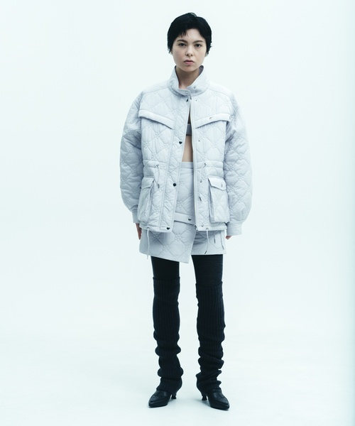 Charles Chaton(シャルルシャトン)の「flower quilting jacket(その他アウター・レディース・サックスブルー/ブラック・FREE)」の11枚目の写真