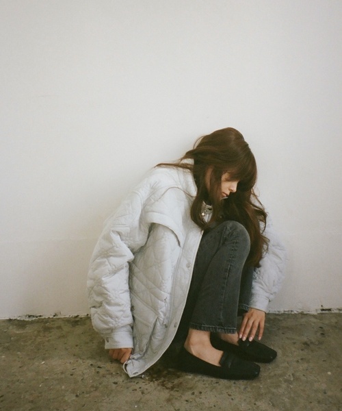 Charles Chaton(シャルルシャトン)の「flower quilting jacket(その他アウター・レディース・サックスブルー/ブラック・FREE)」の13枚目の写真